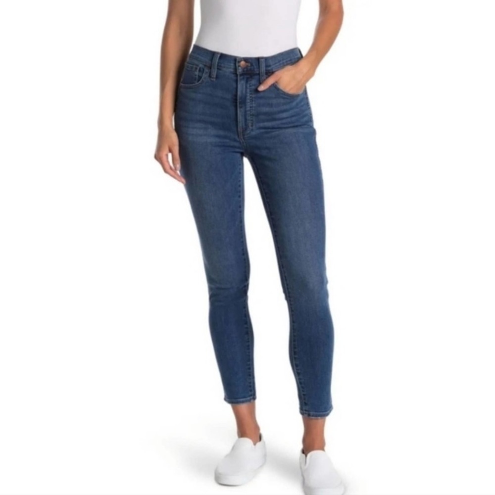 Madewell 10 inch high rise skinny leg designer denim jeans